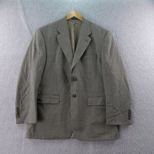 Lauren Ralph Lauren Mens 40S Houndstooth Wool Blazer Jacket Classic Fit USA Made